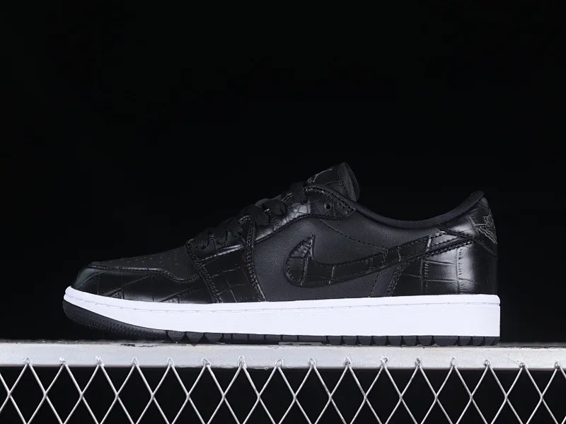 All categories Air Jordan Jordan series basketball shoes Air Jordan 1 Low G version pure original Air Jordan 1 Low Golf "Black Snake Pattern" AJ1 Joe 1 new golf version black snake pattern DD9315-003